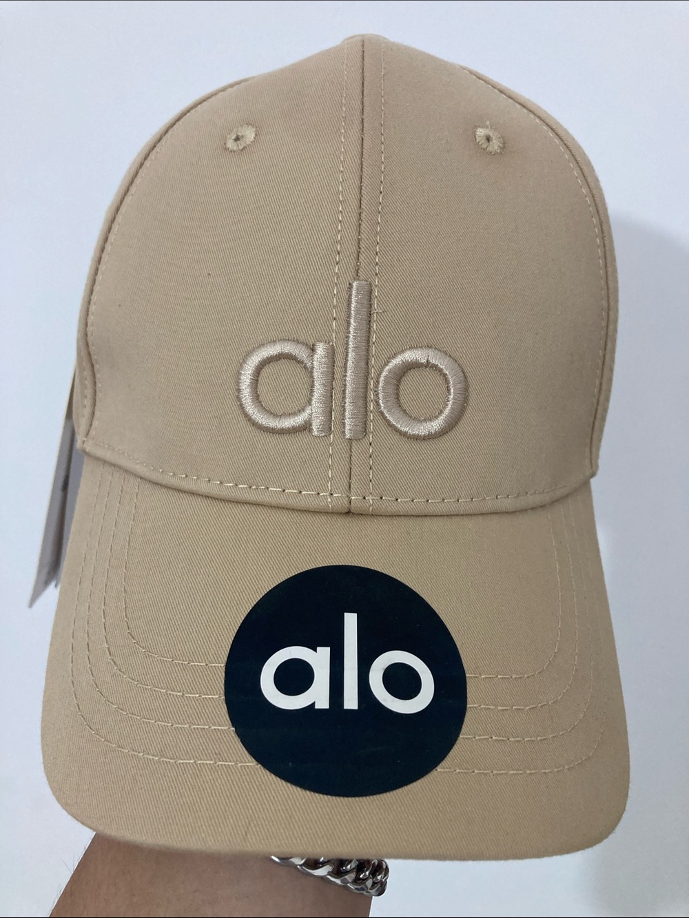 ALO Yoga Kids Tan Logo Baseball Cap